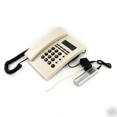 Digital voice recorder with telephone connection