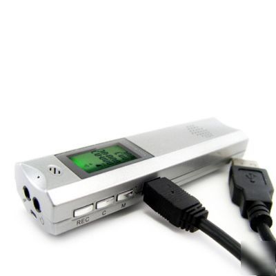 Digital voice recorder with telephone connection