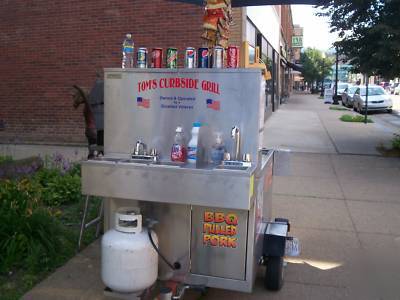 Hot dog cart, food cart, concession cart