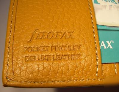 New brand deluxe leather filofax pocket organiser 