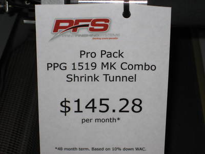 Pro pack PPG1519 heat shrink l sealer & tunnel