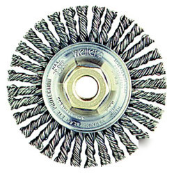 Weiler 08775 knot wheel brush, 6 inch 