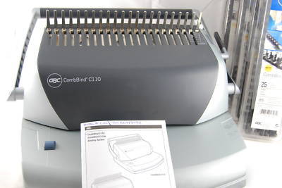 Gbc combbind C110 comb binding machine with extras