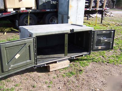 Military storage container tent gear truck box army