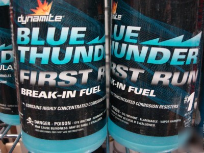 New 2-1QT dynamite blue thunder break in nitro fuel 
