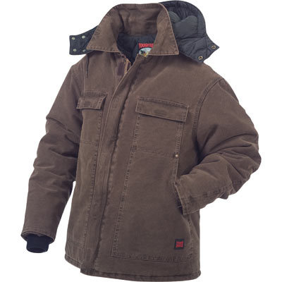 Tough duck washed polyfill parka w hood xx-l, chestnut