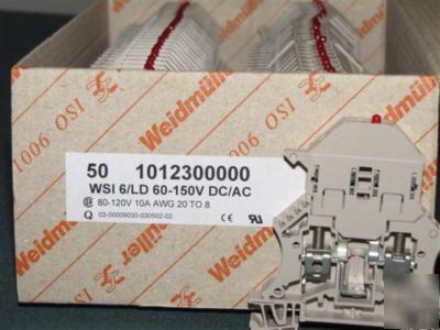 Weidmuller fused terminal blocks 1012300000 WSI6 50 