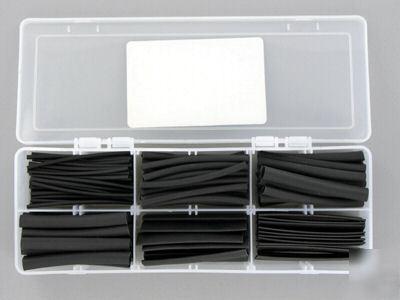 Pro assortment heat shrink tubing 2:1 6 sizes 158 pcs