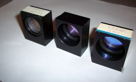 Qty. 3 mounted optical laser filters 1.32UM 