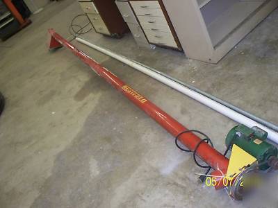 Westfield grain seed auger 16' with motor & transport 