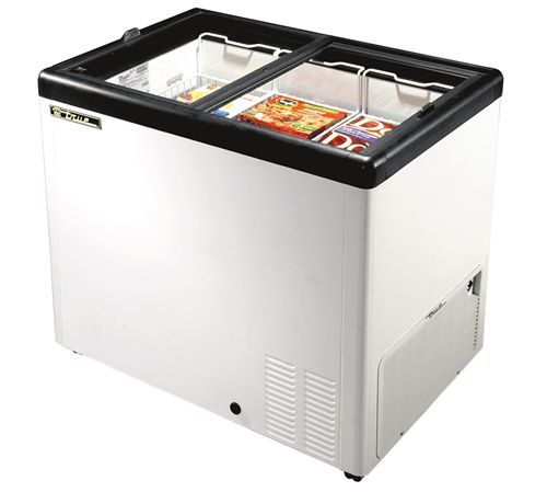 True thf-41AL glass lid horizontal freezer - 41