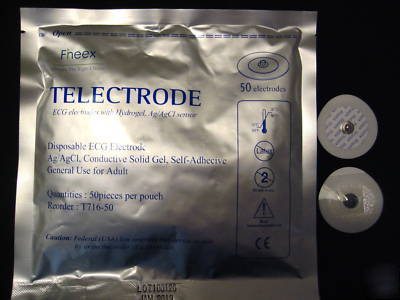 100 pieces ecg electrodes fda approved 
