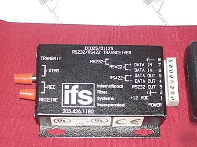 Ifs D1025 single mode RS232/RS422 data transceiver