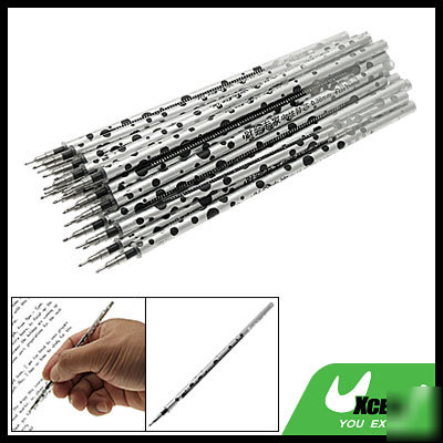 0.38MM 20 pcs black ink gel pen core refills
