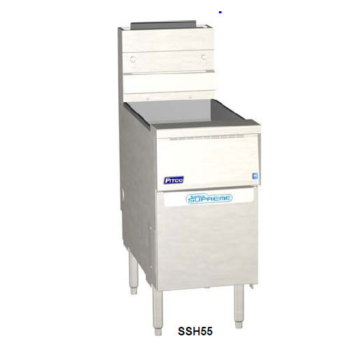 Pitco SSH55-c-s fryer, 40 - 50 lb. oil capacity, 80,000