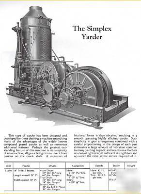 1925 williamette logging catalog sawmill hoist derrick