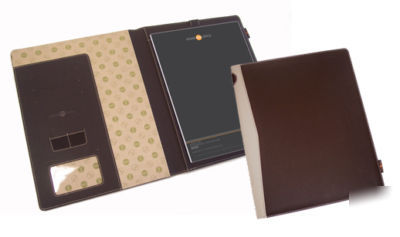 Tatami padfolio luxury padded covers brown cream HF8307