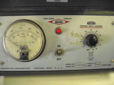Thermolyne f-A1525M lab furnace: 1200Â°c, 4
