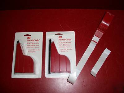 3M label dispensers. 70 labels @ 1'' x 5'' in each. (2)