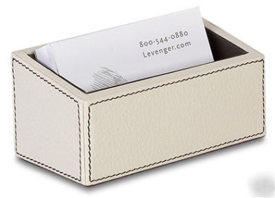 New levenger st.tropez business card holder-cream * *