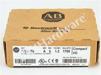 New * sealed* allen bradley ab 1769-IT6 /a 1769IT6 01/10