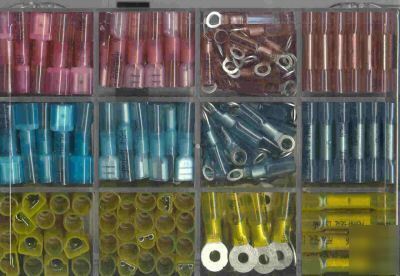 260 pieces terminal kit perma seal butts rings qd's box