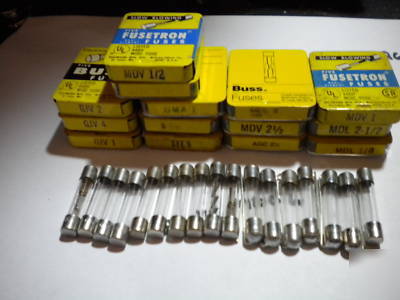 Mixed lot buss fuses for electronics