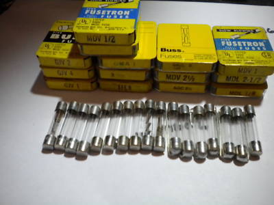 Mixed lot buss fuses for electronics