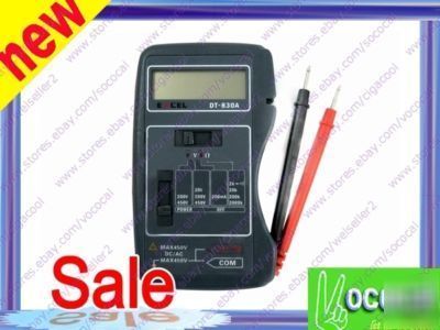 New digital mini pocket lcd multimeter ohm volt meter