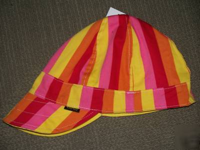 Lapco welding cap - 4-panel - hat red pink yellow 6-7/8