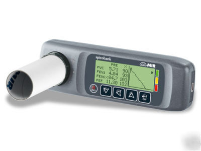 New spirobank spirometer with pc software and supplies 