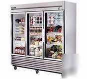 True t-72G| refrigerator, 3 full glass doors, 72CUFT|