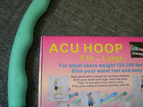 Weighted hula exercise sports hoop -- acu hoop 5 lb.