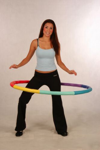Weighted hula exercise sports hoop -- acu hoop 5 lb.
