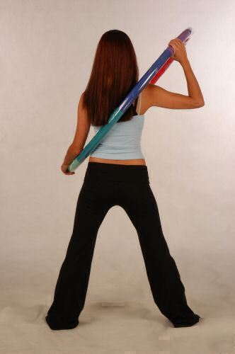 Weighted hula exercise sports hoop -- acu hoop 5 lb.