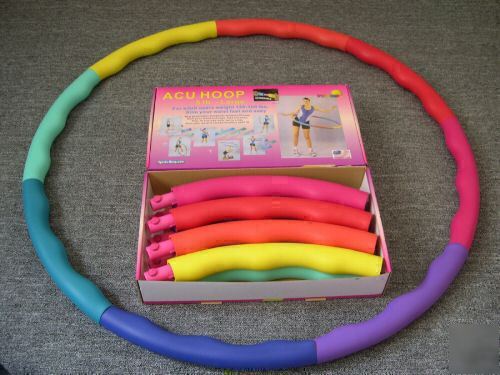 Weighted hula exercise sports hoop -- acu hoop 5 lb.