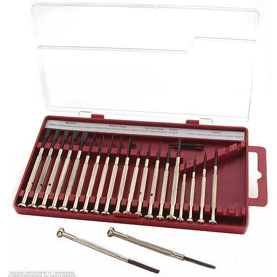 21 precision screwdrivers watchmakers clock repair tool