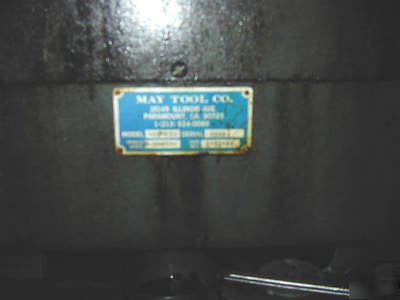 May tool maytool mtc-72 circle and ring shear