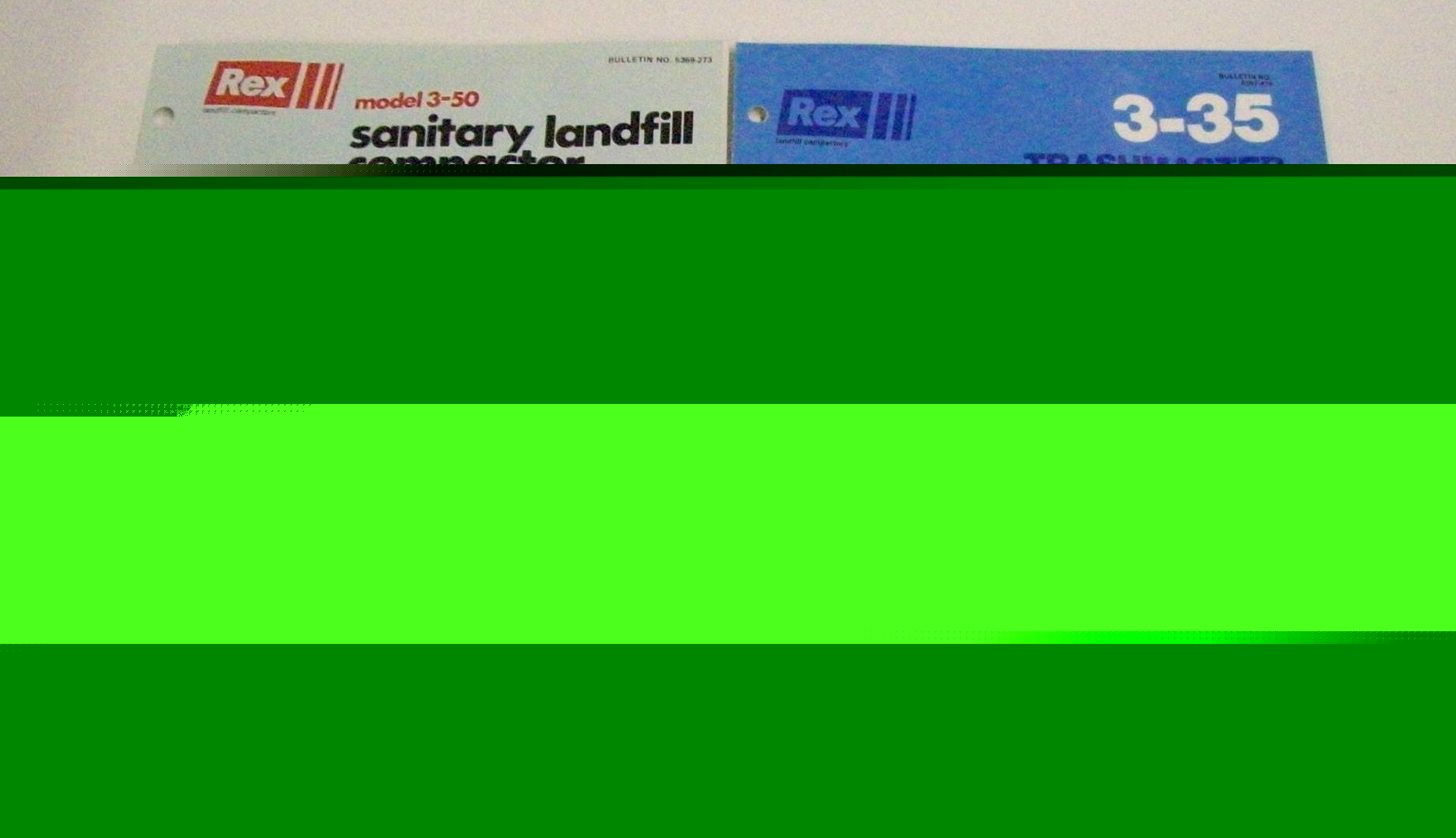 Rexnord 1970S - 1980S trashmaster sale brochure lot