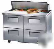 True tssu-48-12D-4| food prep table 4 drawers| 12CUFT
