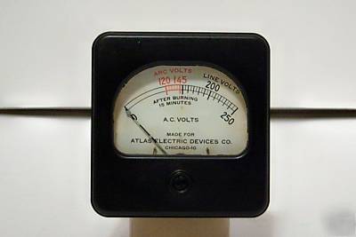 Weston 476 a.c. 0-250 volts atlas arc/line meter ac