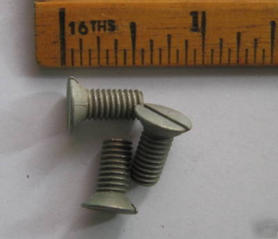 Screws, 0 ba x Â½â€, countersunk, slotted cadplated (30)