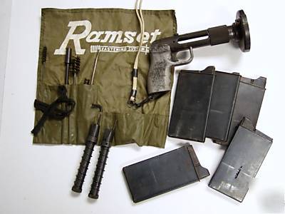 Vintage ramset powder actuated tool kit