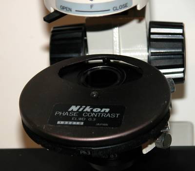 Nikon diaphot phase contrast inverted microscope A1