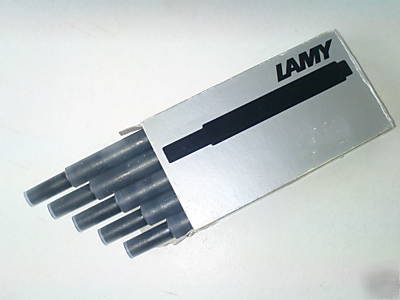 New 5 lamy T10 fountain pen ink cartridges, black - 