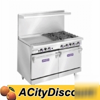 New imperial 48IN restaurant range 4 gas burners