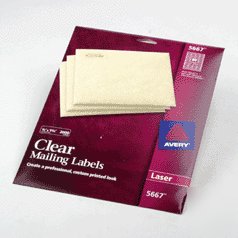 Avery clear mailing labels 0.5