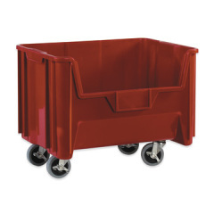 Shoplet select red mobile giant stackable bins 15 14 x