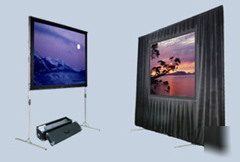 The screen works e-z fold portable projection screen