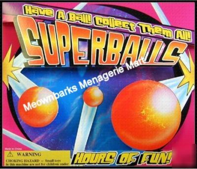 6 laminated adhesive superball vending labels triples